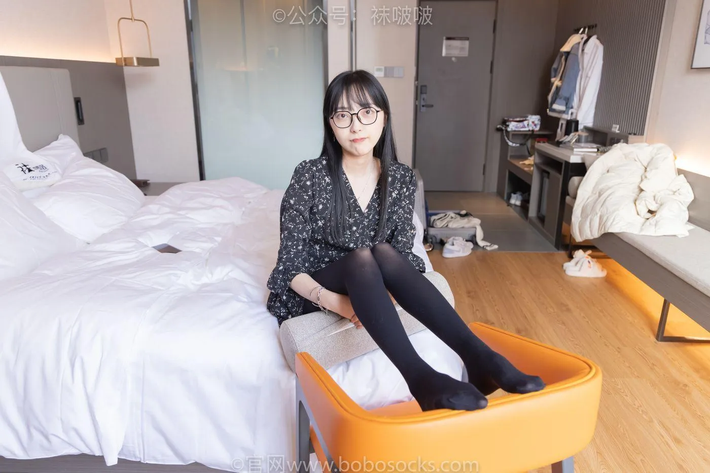 [BoBoSocks袜啵啵]NO.064 稚予-平底鞋、厚黑丝 [137P]插图7